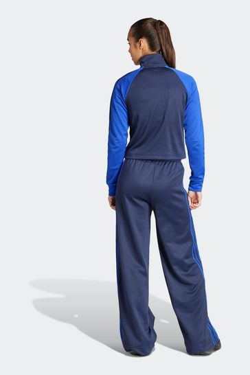 Adidas womens blue clearance tracksuit