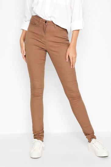 Long Tall Sally Brown AVA Stretch Skinny Jeans