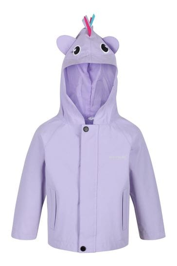 Regatta Purple Animal Waterproof Shell Character Jacket