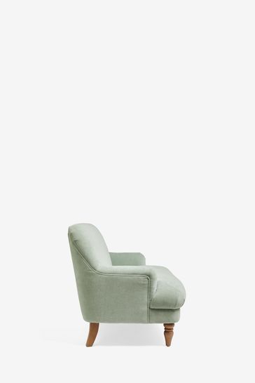 Buy Laura Ashley Baron Chenille Pale Grey Green Clipsham Sofa from