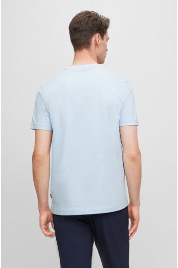 Buy BOSS Regular Fit 100 Cotton Tonal Rubber Logo T Shirt from Next Bahrain