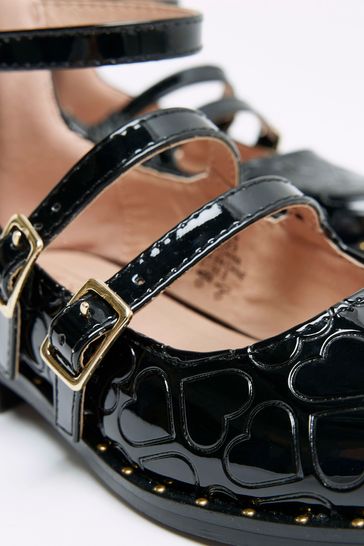 Patent ankle strap online shoes