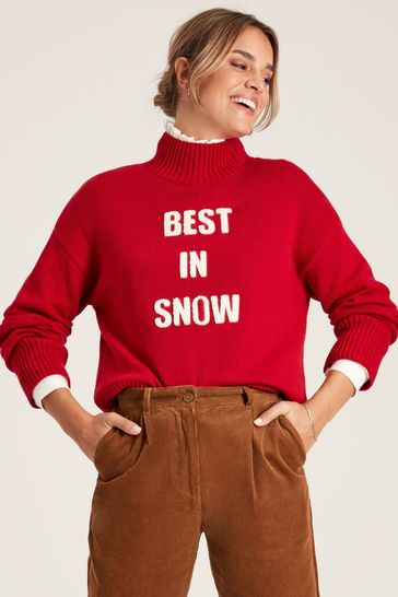 Joules red jumper online