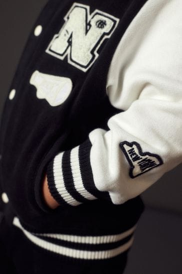 Black white jacket deals