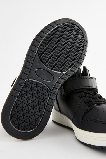 Black velcro high tops discount