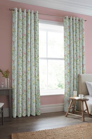 Laura Ashley Duck Egg Summer Palace Made to Measure Curtains