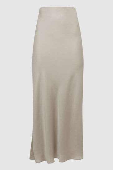 High waisted midi skirt top fitted