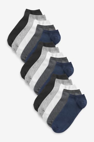 Mixed Colour Trainer Socks 15 Pack