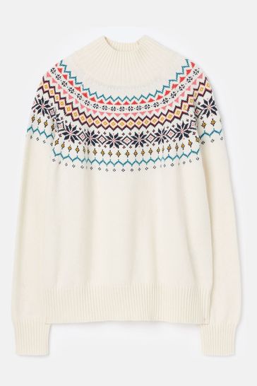 Buy Joules Alba Cream Fair Isle Jumper from Next USA