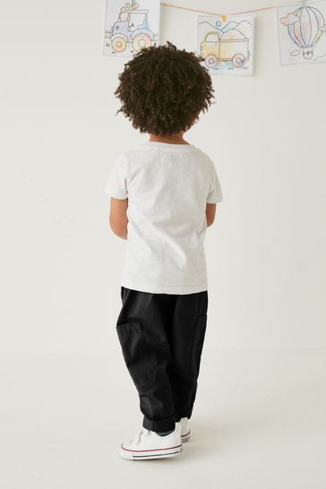 Buy Black Side Pocket Pull On Trousers 3mths 7yrs from Next