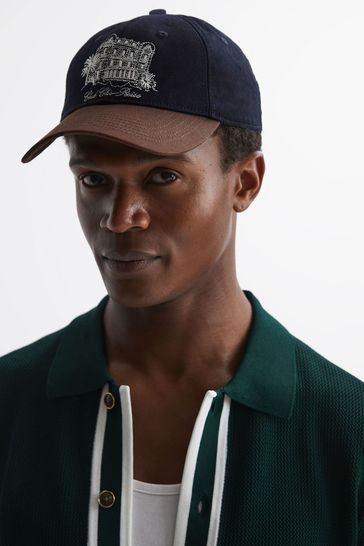 Buy Reiss Navy Tobacco Palermo Reiss Ch Embroidered Baseball