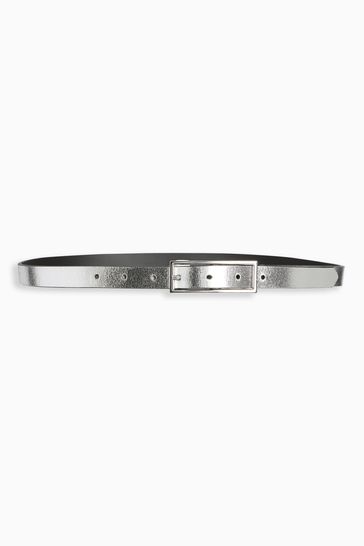 Black silver belt discount