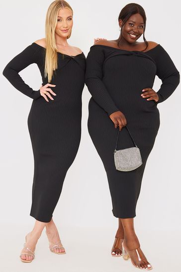 Knitted jumper dress plus size clearance