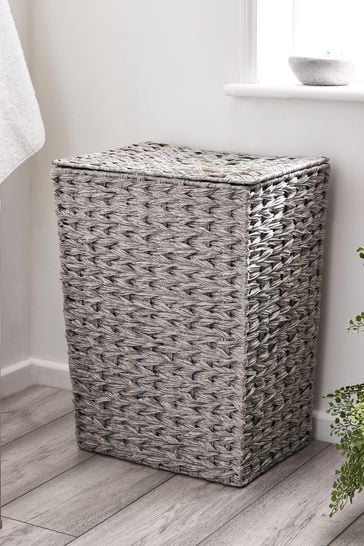 Closed laundry hamper on sale