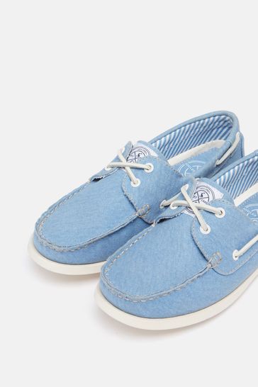 Buy Joules Joules X Chatham Blue Jetty Deck Shoes from Next Cyprus