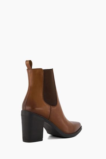 Buy Dune London Promising Chelsea Western Black Ankle Boots from