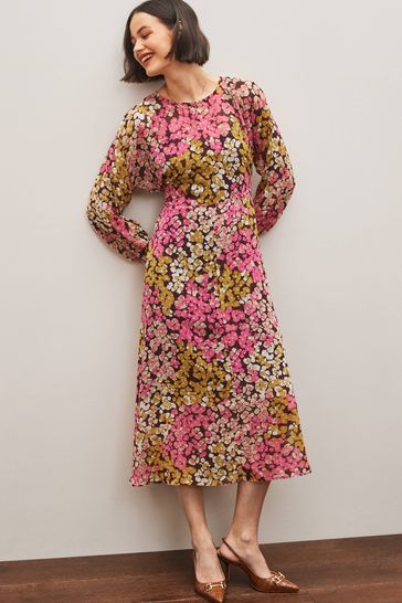 Buy Emma Marella Purple Floral Maxi Dress from Next Luxembourg