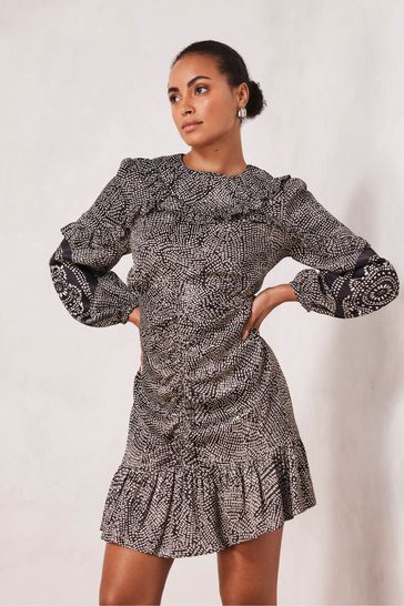 Mini print dress sales