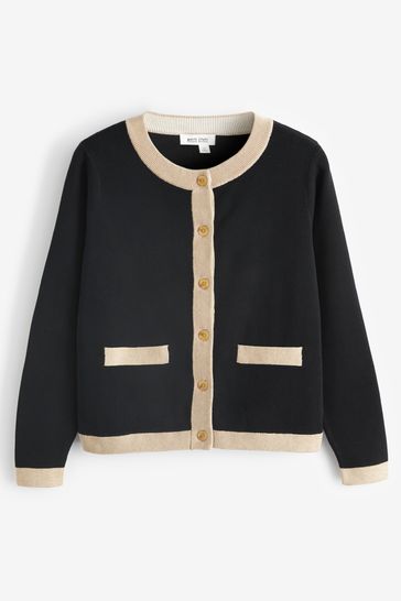 White stuff black cardigan top
