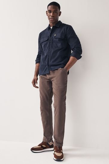 Garment dyed overshirt discount