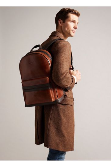 Ted baker best sale leather backpack mens