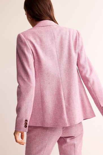 Boden Pink The Marylebone Wool Blazer