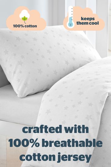 Silent night cot bed clearance duvet and pillow set