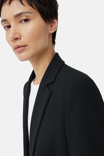 Buy Jigsaw Black Fluid Twill Knox Jacket from Next Poland