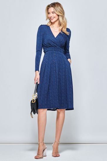 Navy blue on sale jersey dress