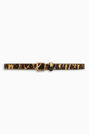 Animal Print Skinny Jeans Belt