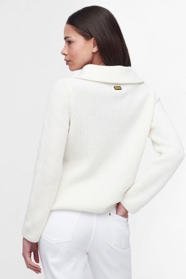 Barbour half hotsell zip knitted jumper