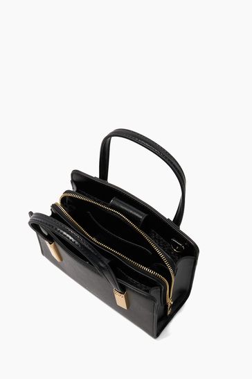 Buy Dune London Dinkydenbeigh Mini Branded Handle Tote Bag from