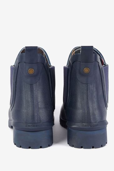 Barbour blue boots top