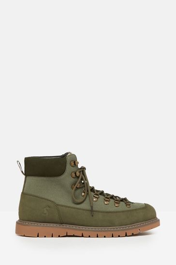 Joules Chester Khaki Green Lace Up Boots