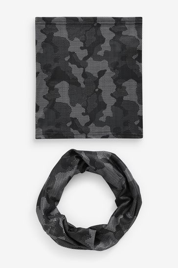 Camouflage Print Neck Warmer Snood
