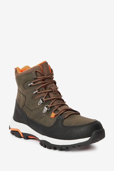 Buy Khaki Green Regular Wide Fit Next Active Sports Performance Forever Comfort Waterproof Walking Boots from Next Luxembourg