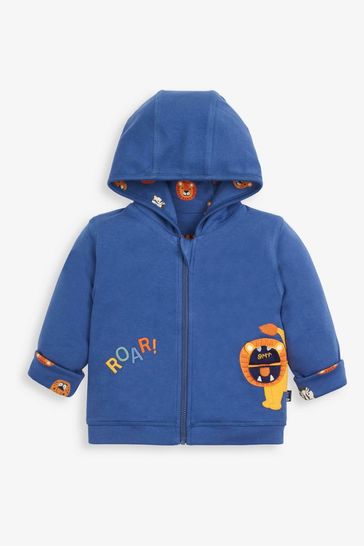 Buy JoJo Maman B b Indigo Kids Lion Appliqu Reversible Hoodie