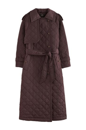 Burgundy trench coat new arrivals
