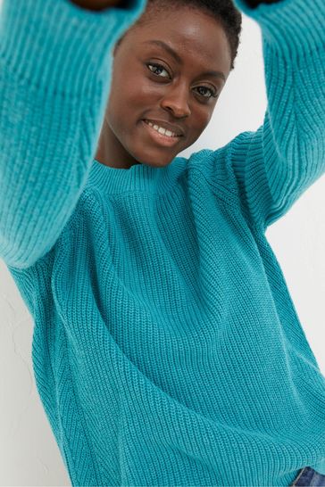 Turquoise blue top jumper