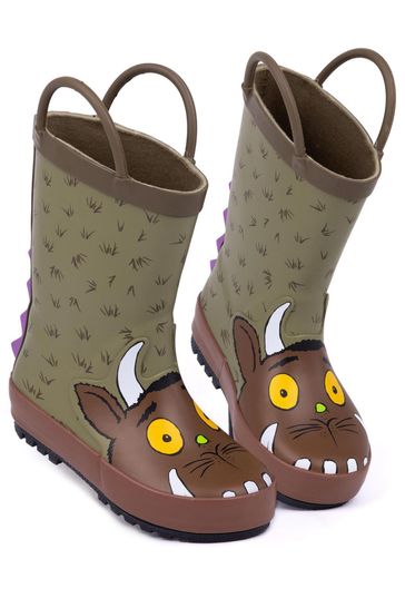 Buy Vanilla Underground Brown Gruffalo Unisex Kids Wellington Boots with Handles from Next Bahrain