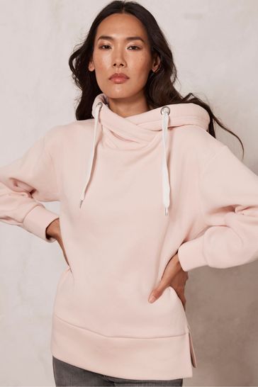 Mint Velvet Pink Cotton Hoodie