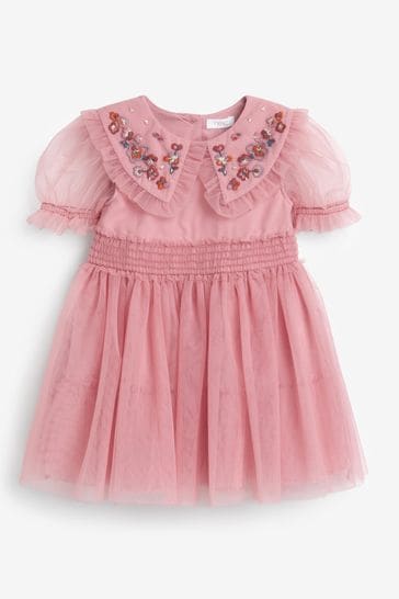 Mesh collar dress cheap