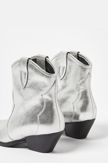 Silver 2024 western boots