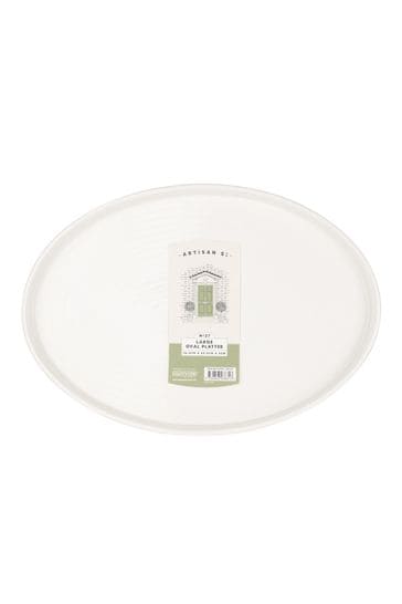 Artisan Street White Large Oval Platter