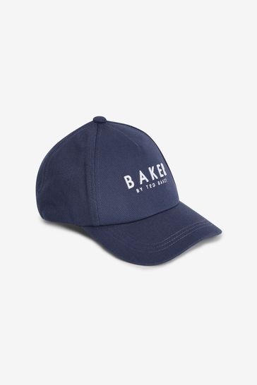 Gorra de béisbol de sarga azul marino para niño de Baker by Ted Baker