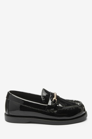 Black Penny Snaffle Loafers