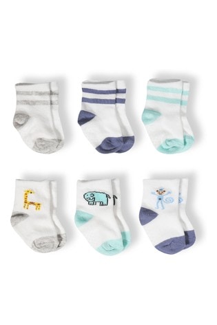 Buy aden + anais Blue Baby Socks Six Pack Gift Set from the Next UK ...