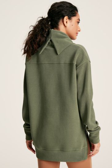 Cowl neck sale zip up hoodie