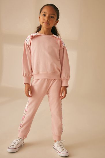 Laura Ashley Pink Loveston Jogger and Sweater Set