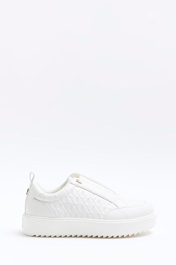 River island discount white trainers
